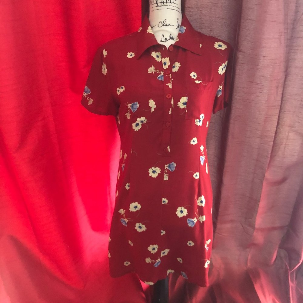 Gap Flowered Shirt Dress (Size S)